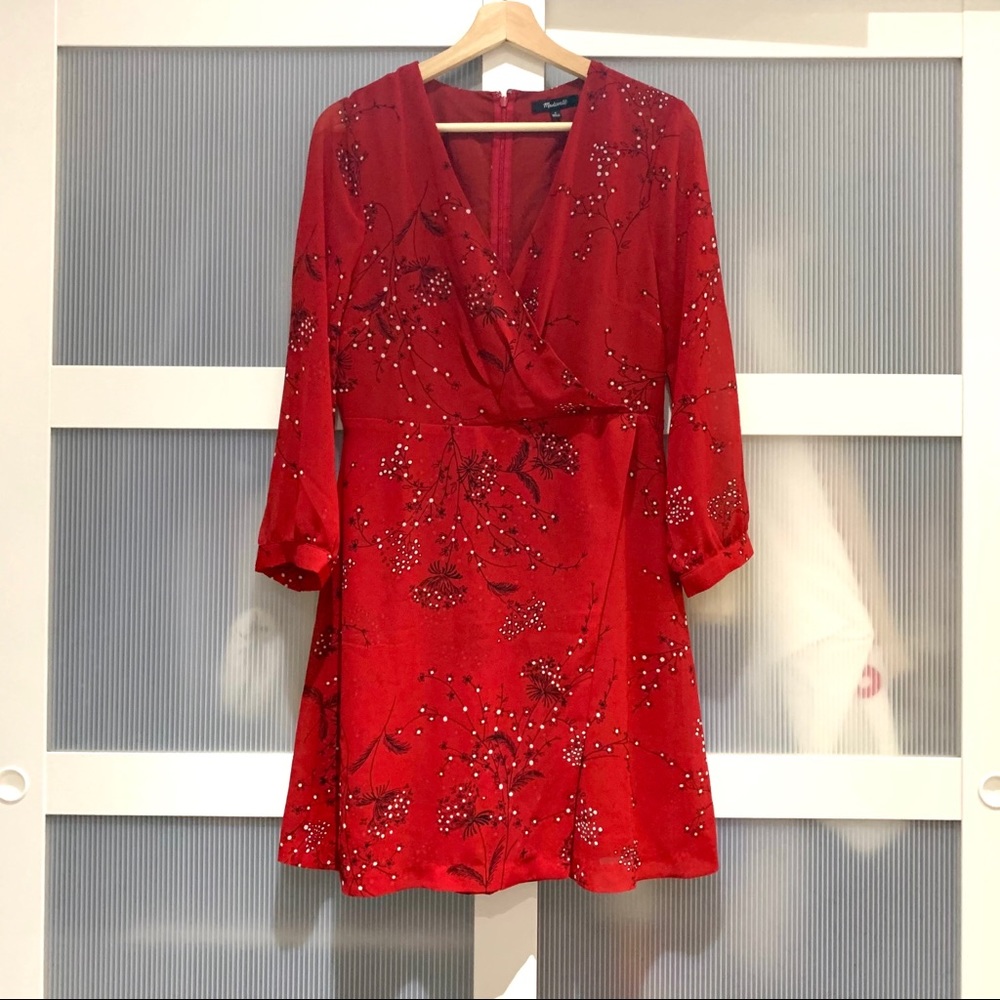 NWT Madewell Hazelwood front wrap mini dress - Picture 4 of 8